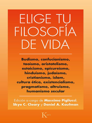 cover image of Elige tu filosofía de vida